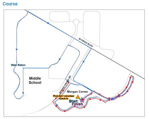 Rockin Run & Roll 5k Course Map